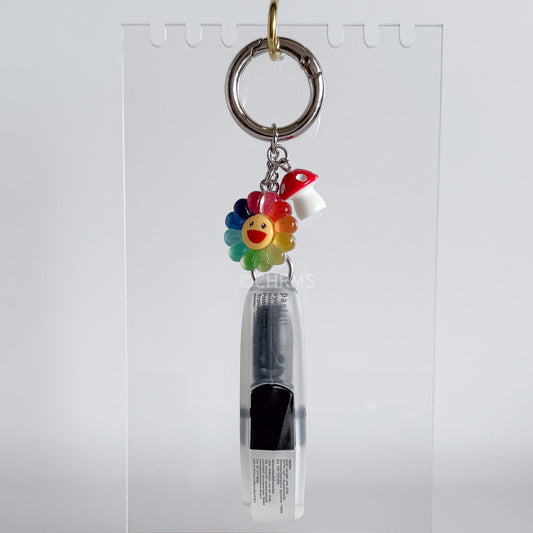 Black Pastel X8 Nasal Inhaler Keychain